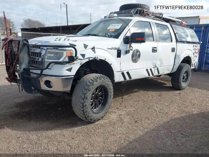 1FTFW1EF9EKE80028 2014 Ford F-150 Xlt