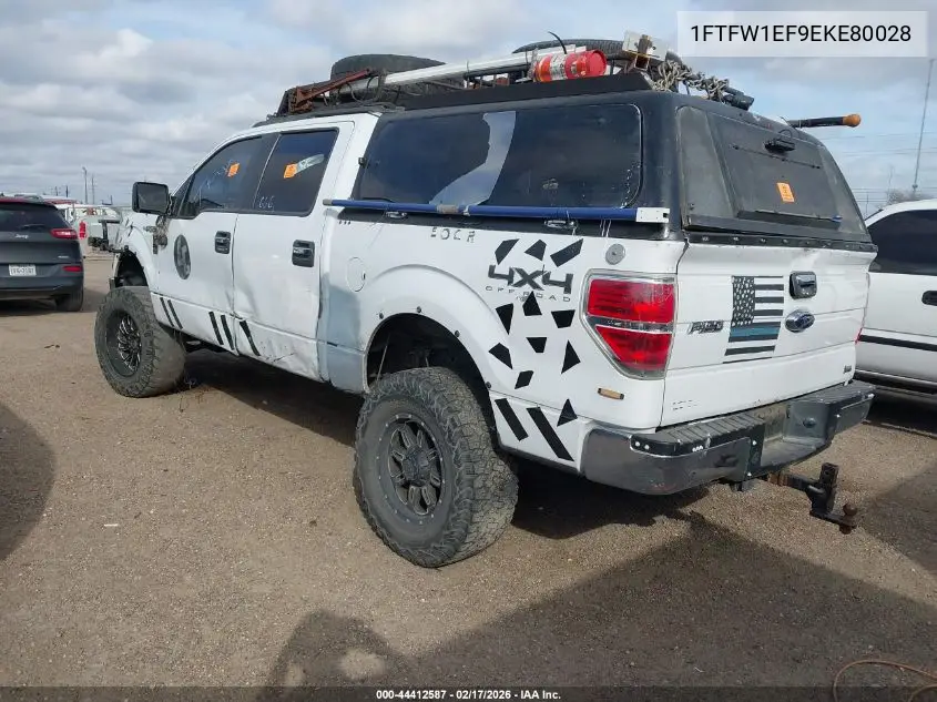 1FTFW1EF9EKE80028 2014 Ford F-150 Xlt