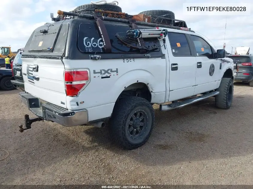 1FTFW1EF9EKE80028 2014 Ford F-150 Xlt