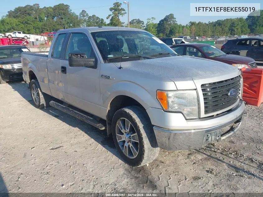1FTFX1EF8EKE55019 2014 Ford F-150 Stx