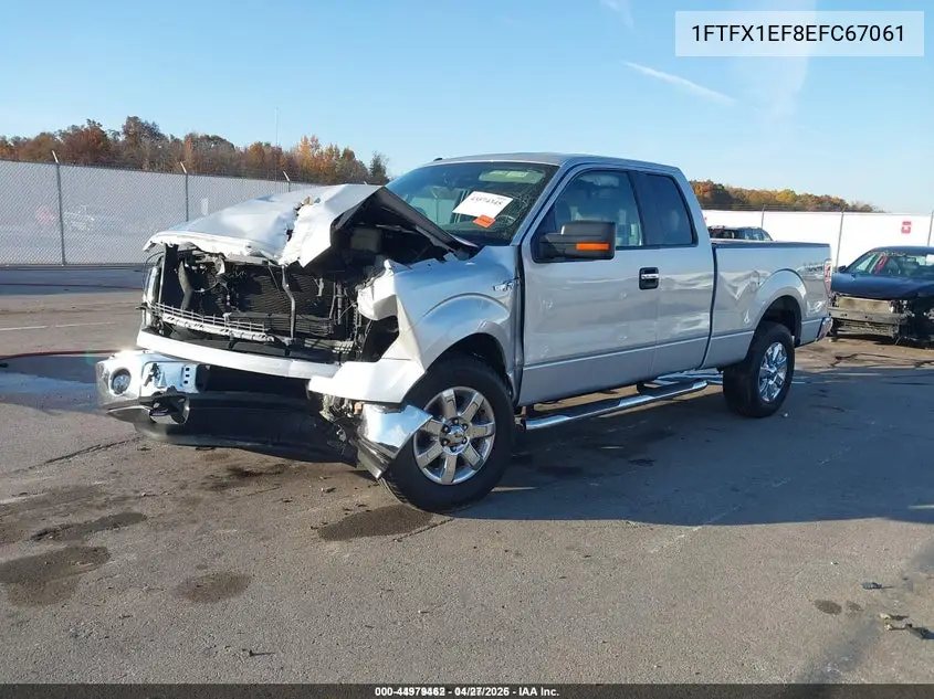 1FTFX1EF8EFC67061 2014 Ford F-150 Xlt