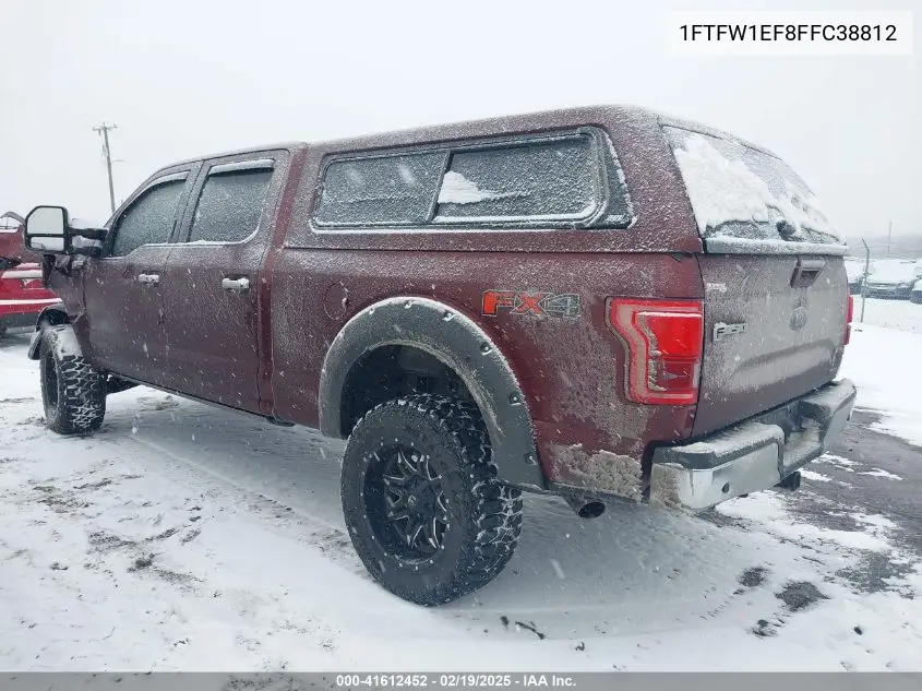 1FTFW1EF8FFC38812 2015 Ford F-150 Lariat