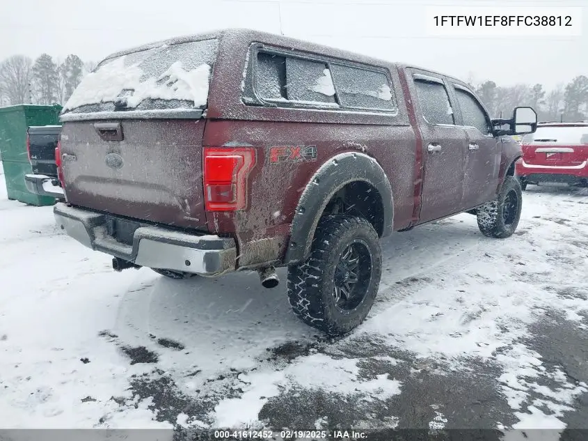 1FTFW1EF8FFC38812 2015 Ford F-150 Lariat