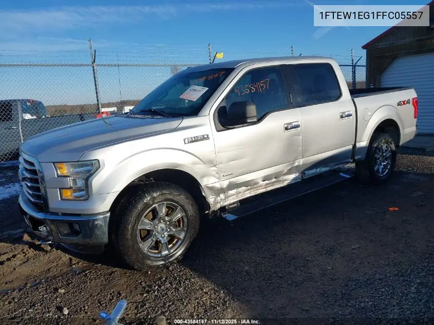 1FTEW1EG1FFC05557 2015 Ford F-150 Xlt
