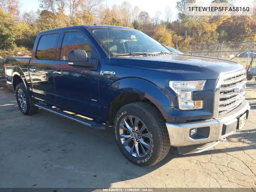 1FTEW1EP5FFA58160 2015 Ford F-150 Xlt