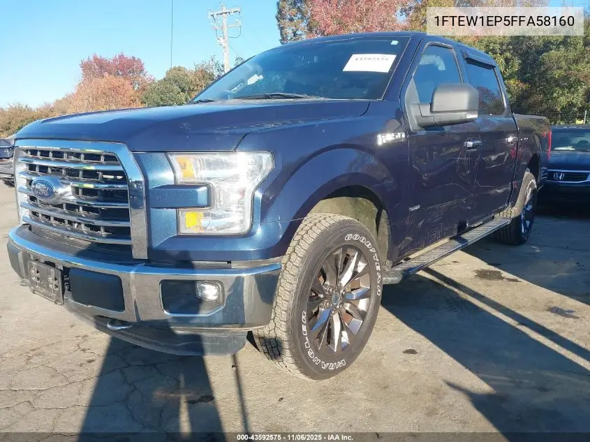 1FTEW1EP5FFA58160 2015 Ford F-150 Xlt