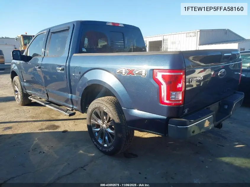 1FTEW1EP5FFA58160 2015 Ford F-150 Xlt