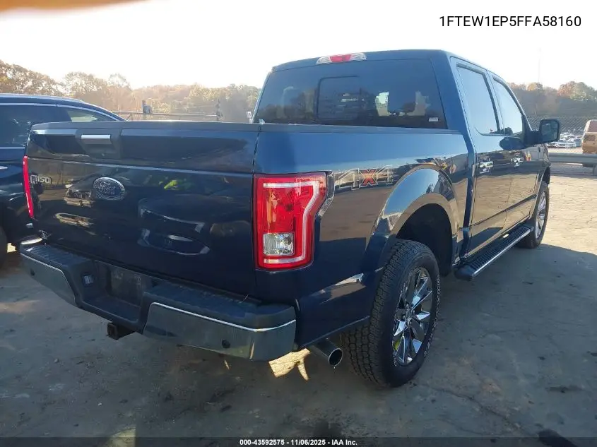 1FTEW1EP5FFA58160 2015 Ford F-150 Xlt