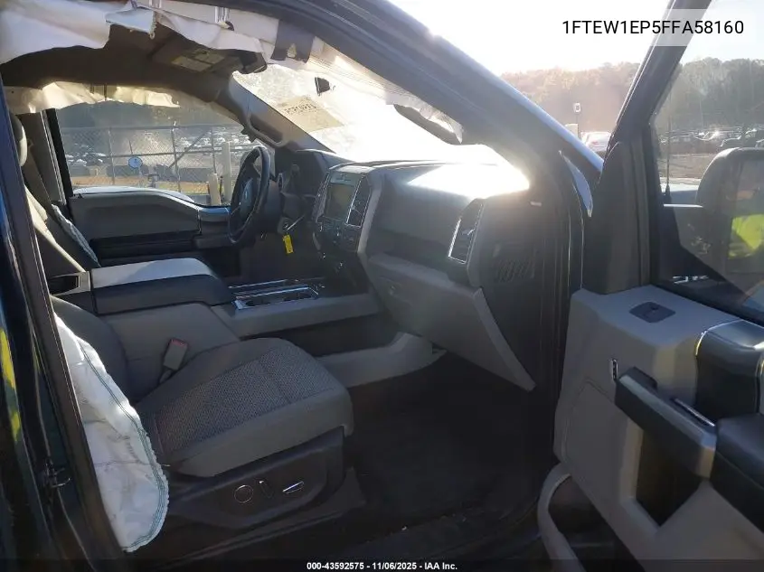 1FTEW1EP5FFA58160 2015 Ford F-150 Xlt