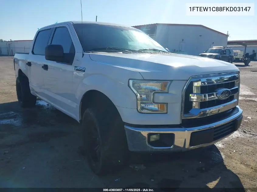 1FTEW1C88FKD03147 2015 Ford F-150 Xlt