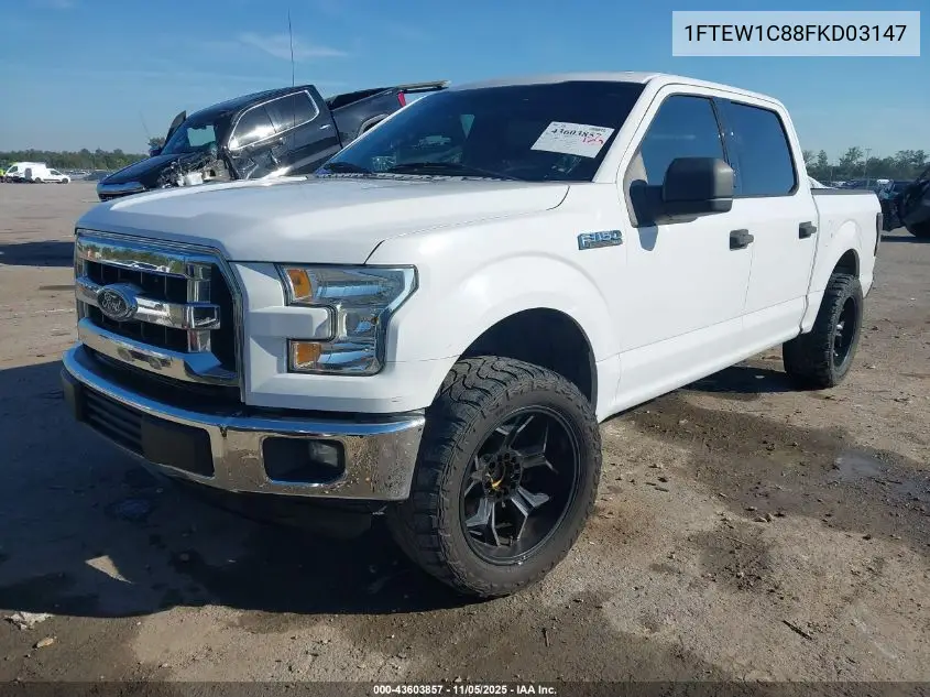 1FTEW1C88FKD03147 2015 Ford F-150 Xlt