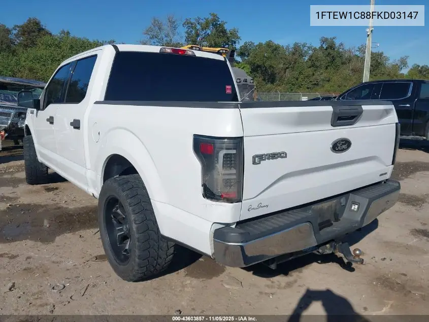 1FTEW1C88FKD03147 2015 Ford F-150 Xlt