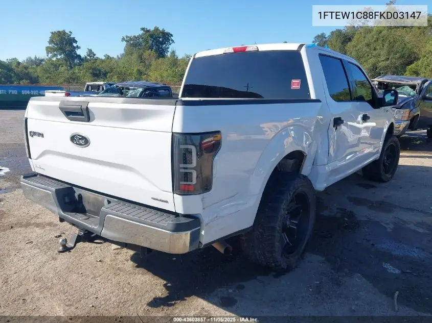 1FTEW1C88FKD03147 2015 Ford F-150 Xlt