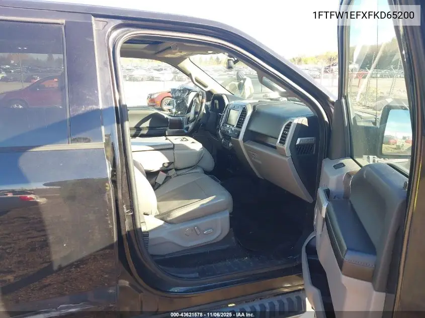 1FTFW1EFXFKD65200 2015 Ford F-150 Lariat