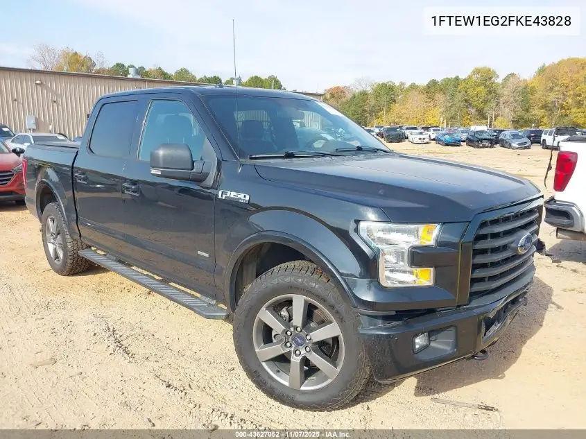 1FTEW1EG2FKE43828 2015 Ford F-150 Xlt