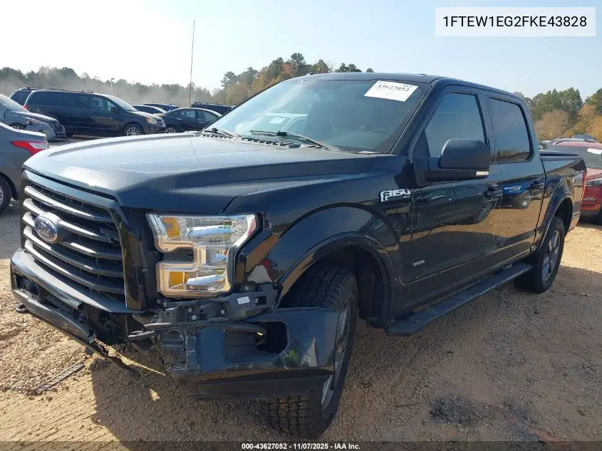 1FTEW1EG2FKE43828 2015 Ford F-150 Xlt