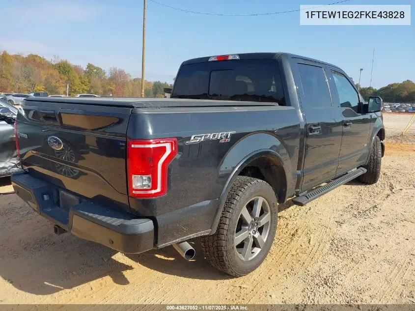 1FTEW1EG2FKE43828 2015 Ford F-150 Xlt