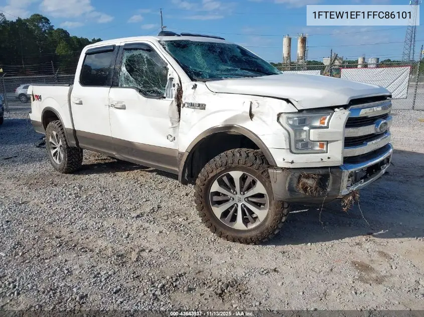 1FTEW1EF1FFC86101 2015 Ford F-150 King Ranch