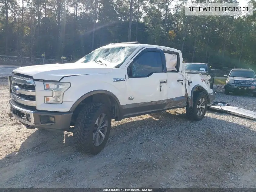 1FTEW1EF1FFC86101 2015 Ford F-150 King Ranch