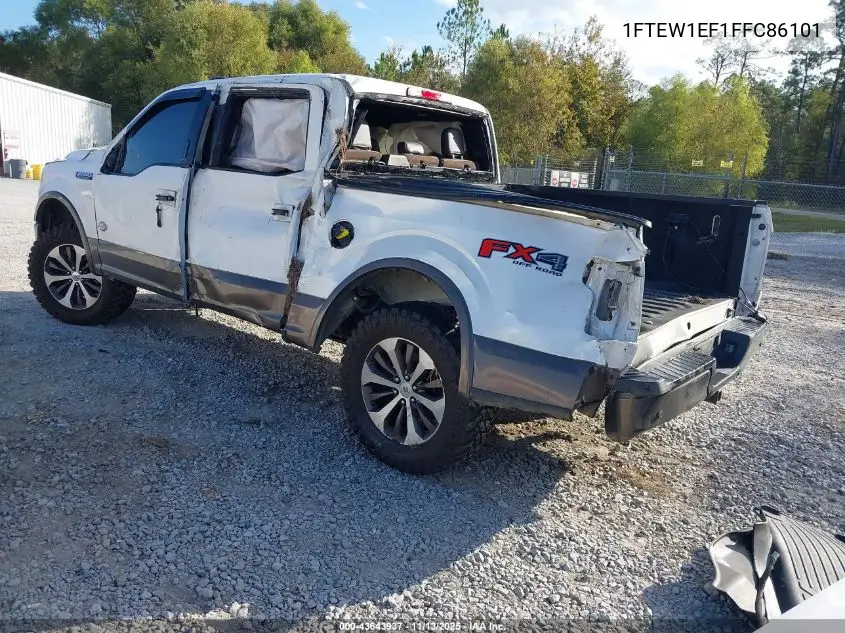 1FTEW1EF1FFC86101 2015 Ford F-150 King Ranch