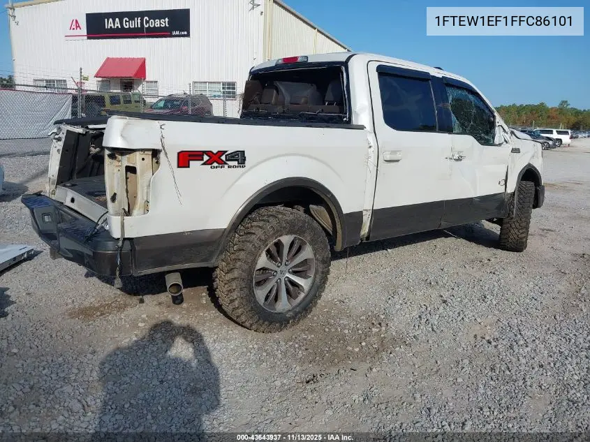 1FTEW1EF1FFC86101 2015 Ford F-150 King Ranch