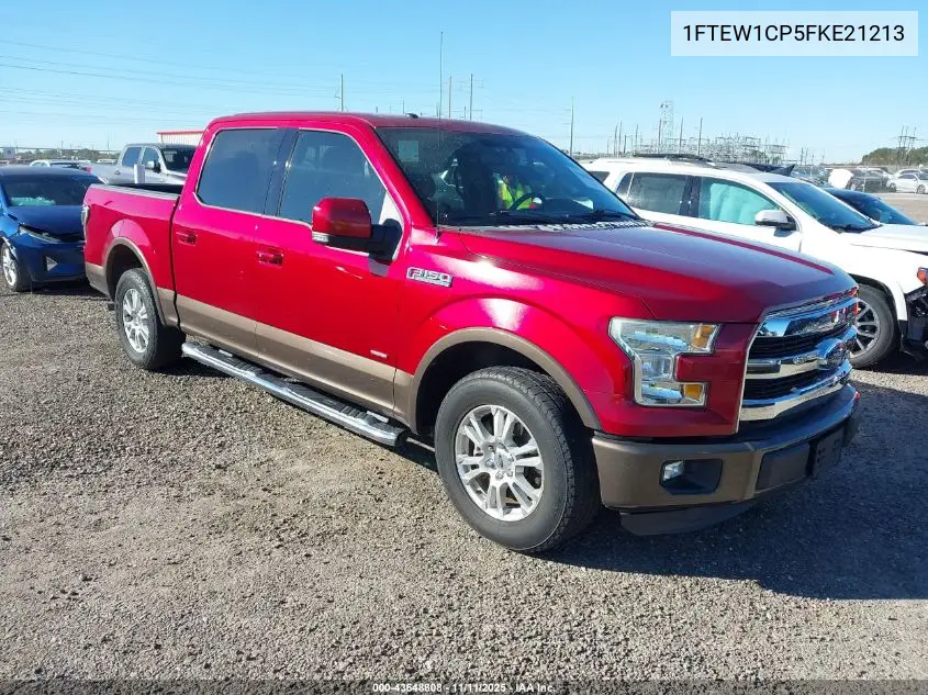 1FTEW1CP5FKE21213 2015 Ford F-150 Lariat