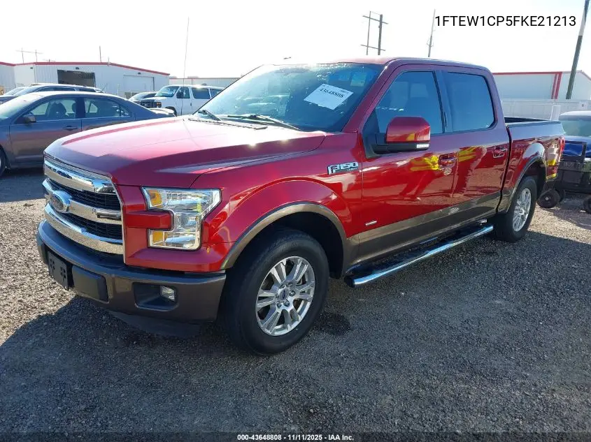 1FTEW1CP5FKE21213 2015 Ford F-150 Lariat