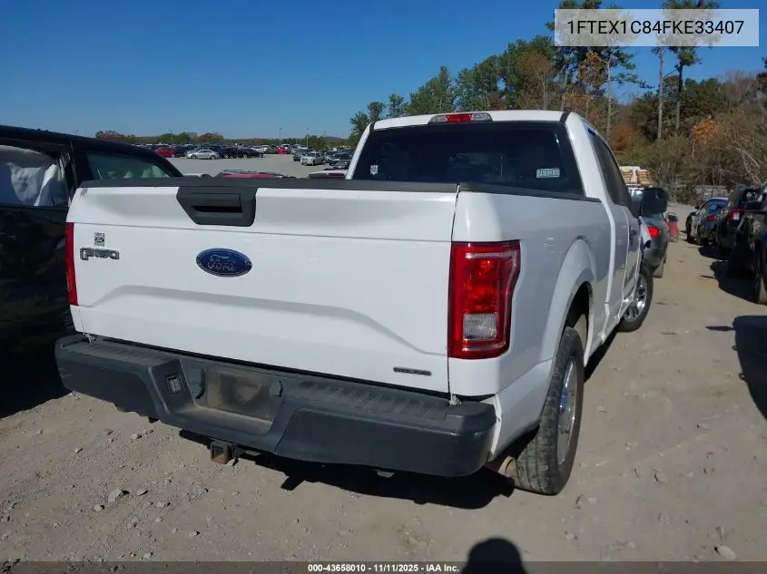 1FTEX1C84FKE33407 2015 Ford F-150 Xl