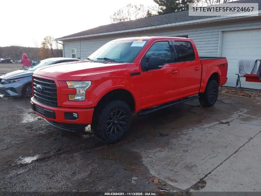 1FTEW1EF5FKF24667 2015 Ford F-150 Xlt