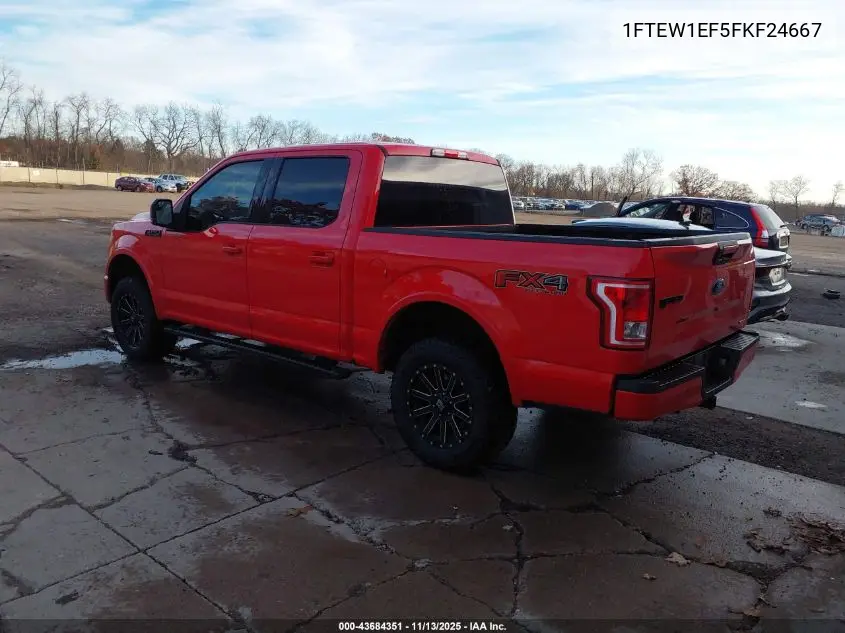 1FTEW1EF5FKF24667 2015 Ford F-150 Xlt