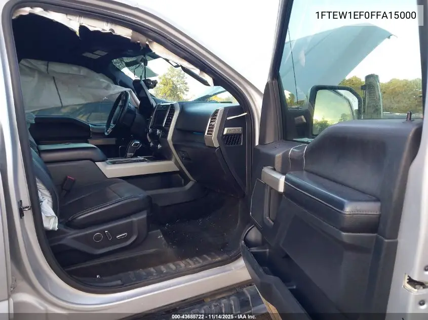 1FTEW1EF0FFA15000 2015 Ford F-150 Lariat