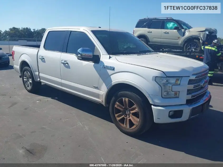 1FTEW1CG0FFC37838 2015 Ford F-150 Platinum