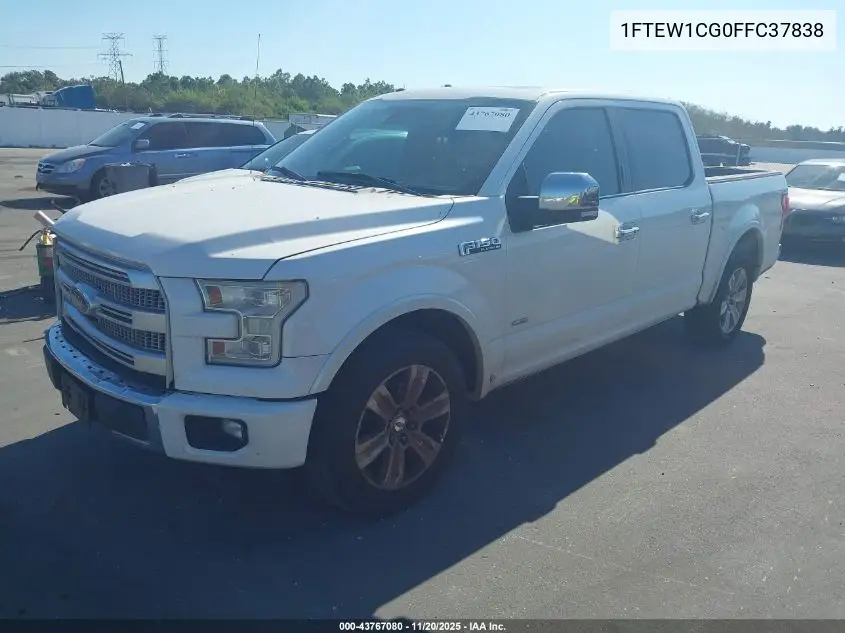 1FTEW1CG0FFC37838 2015 Ford F-150 Platinum