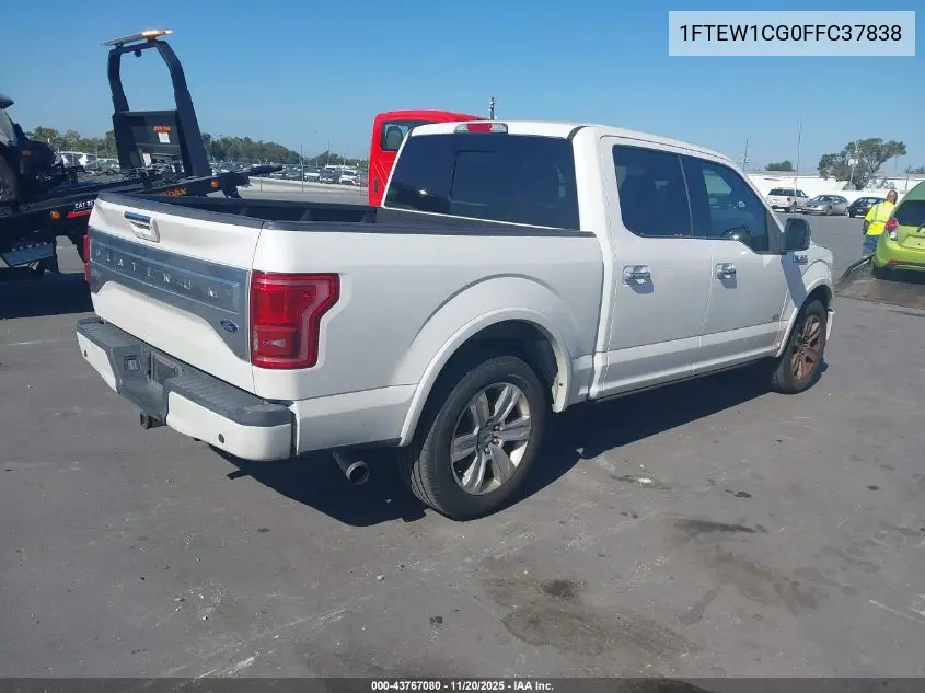 1FTEW1CG0FFC37838 2015 Ford F-150 Platinum