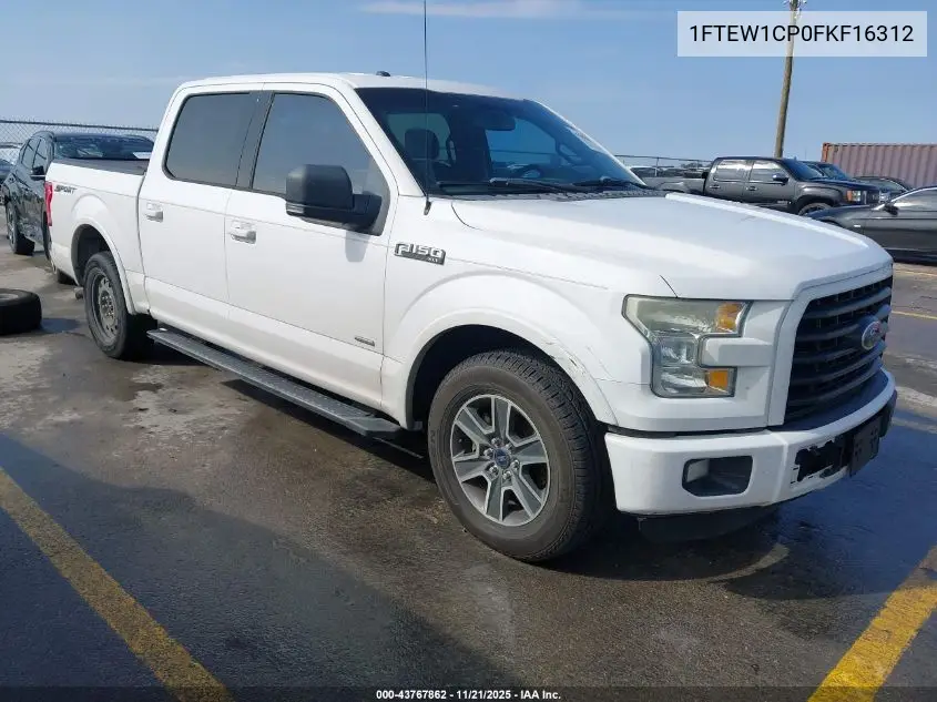 1FTEW1CP0FKF16312 2015 Ford F-150 Xlt