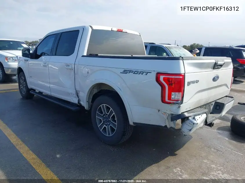 1FTEW1CP0FKF16312 2015 Ford F-150 Xlt