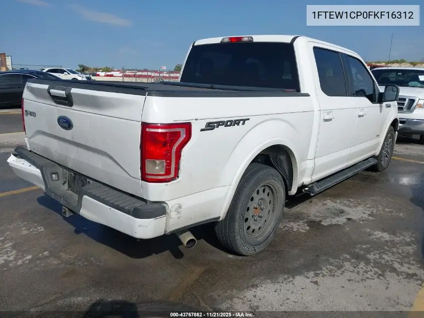 1FTEW1CP0FKF16312 2015 Ford F-150 Xlt