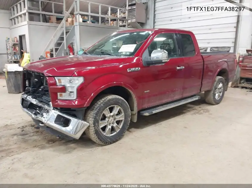 1FTFX1EG7FFA38297 2015 Ford F-150 Lariat