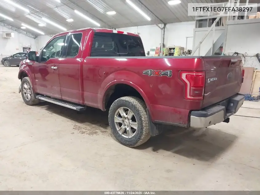 1FTFX1EG7FFA38297 2015 Ford F-150 Lariat