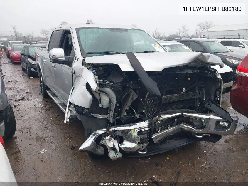 1FTEW1EP8FFB89180 2015 Ford F-150 Lariat
