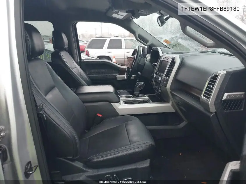 1FTEW1EP8FFB89180 2015 Ford F-150 Lariat