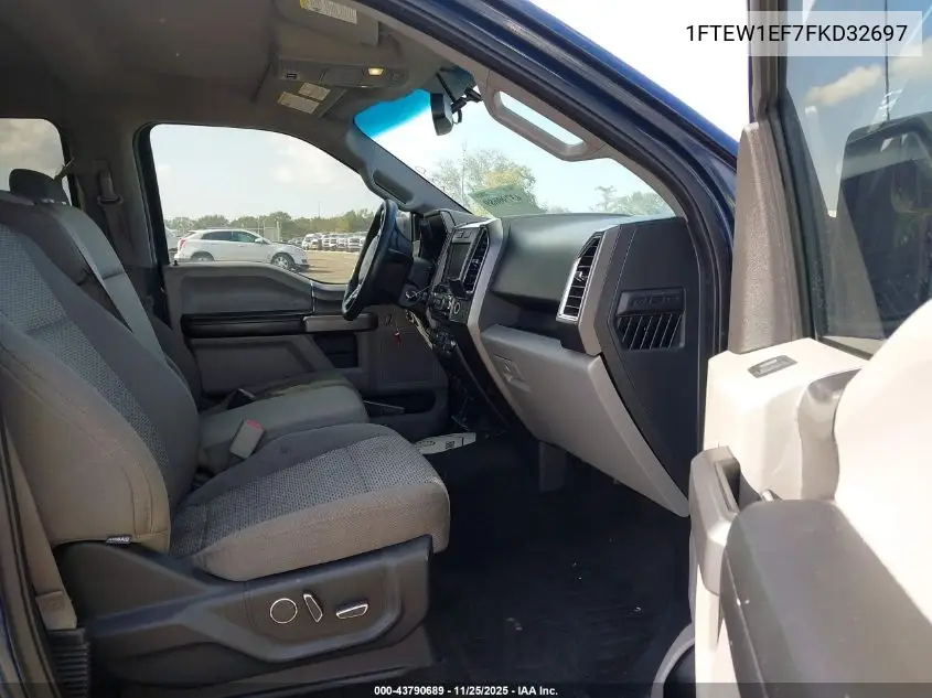 1FTEW1EF7FKD32697 2015 Ford F-150 Xlt