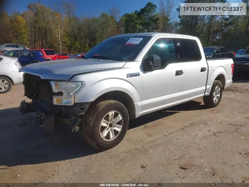 1FTEW1CF7FFC58337 2015 Ford F-150 Xlt