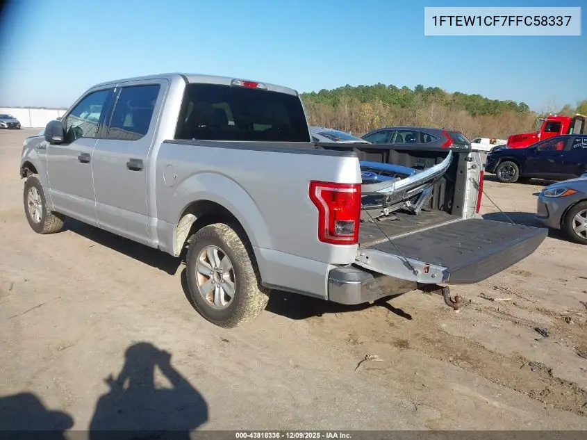 1FTEW1CF7FFC58337 2015 Ford F-150 Xlt