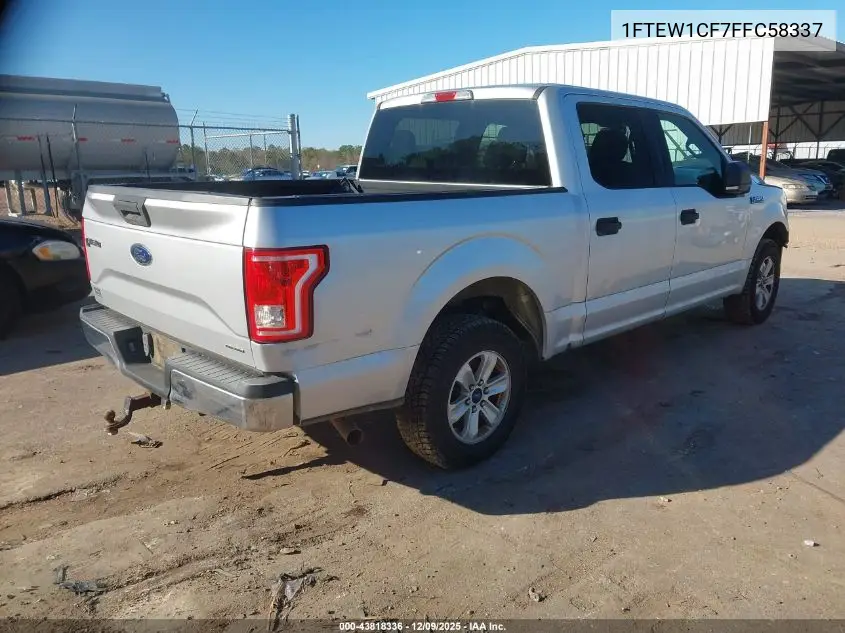 1FTEW1CF7FFC58337 2015 Ford F-150 Xlt