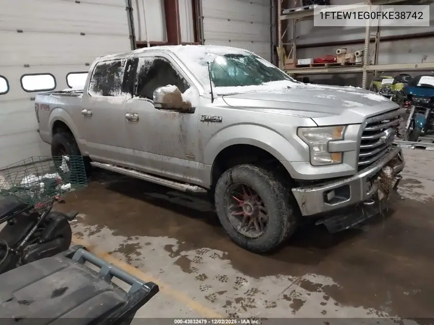 1FTEW1EG0FKE38742 2015 Ford F-150 Xlt