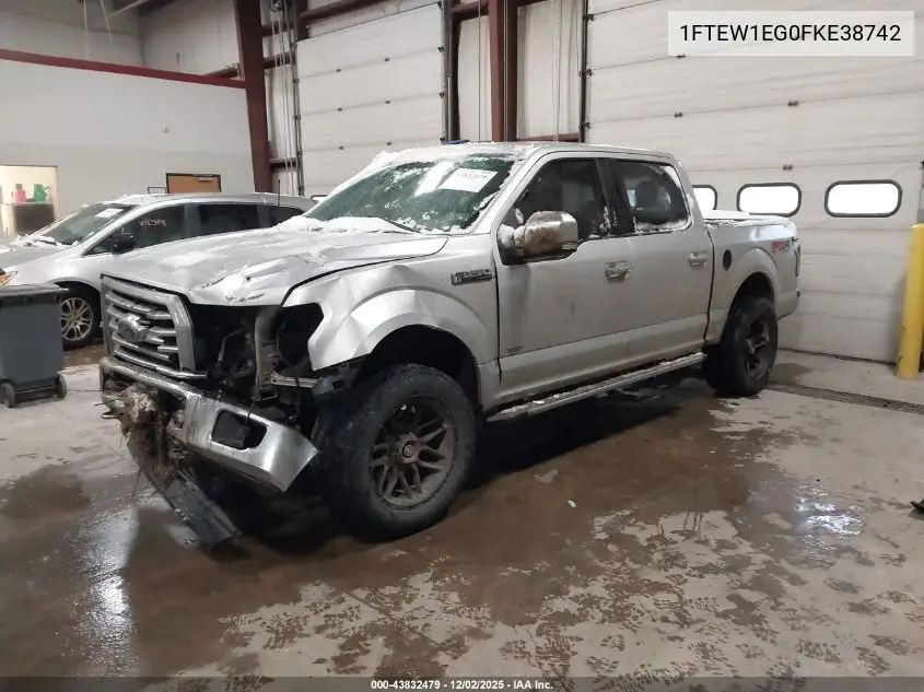 1FTEW1EG0FKE38742 2015 Ford F-150 Xlt