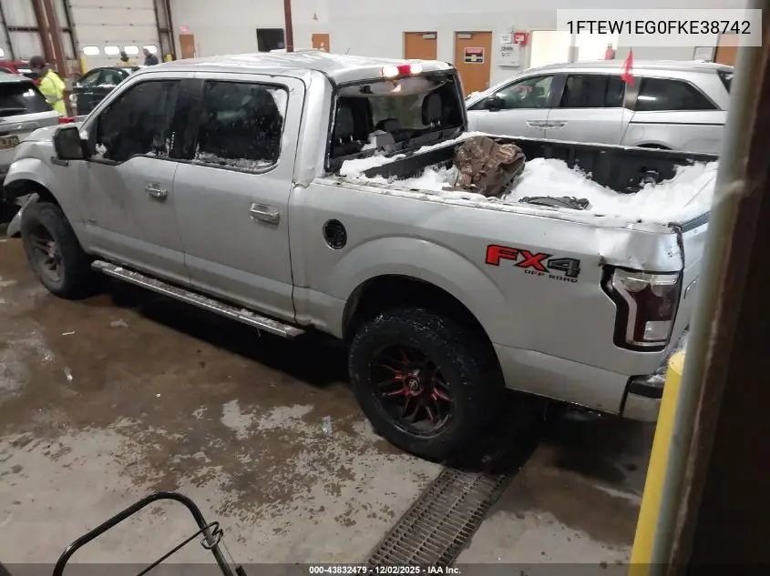 1FTEW1EG0FKE38742 2015 Ford F-150 Xlt