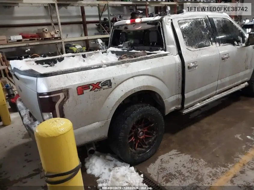 1FTEW1EG0FKE38742 2015 Ford F-150 Xlt