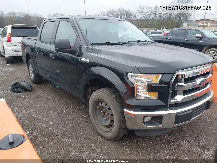 1FTEW1C81FFA59026 2015 Ford F-150 Xlt